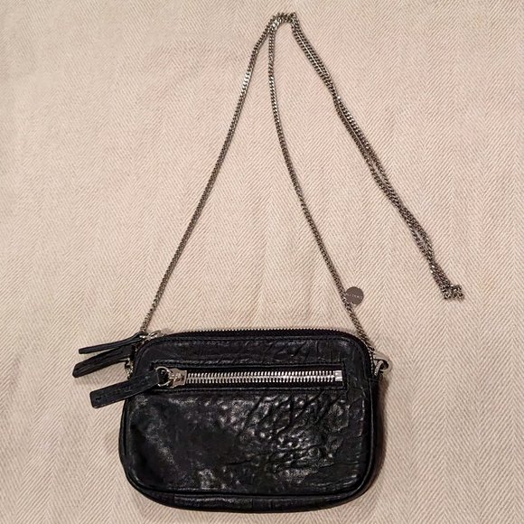 NWOT Crossbody Leather Purse With Chain Strap & Dust Bag (Korean Brand) - Picture 4 of 16